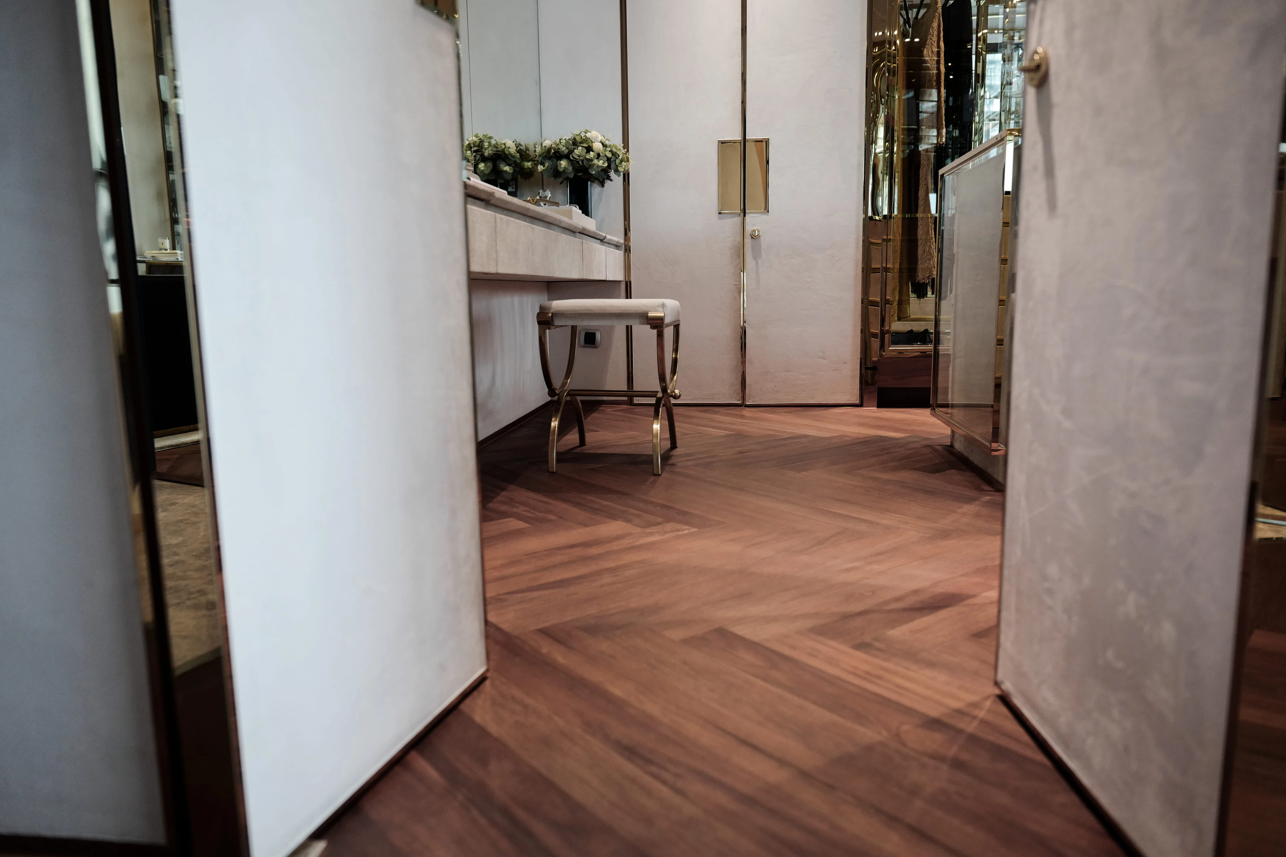 Teak Asia französischer Fischgrät
