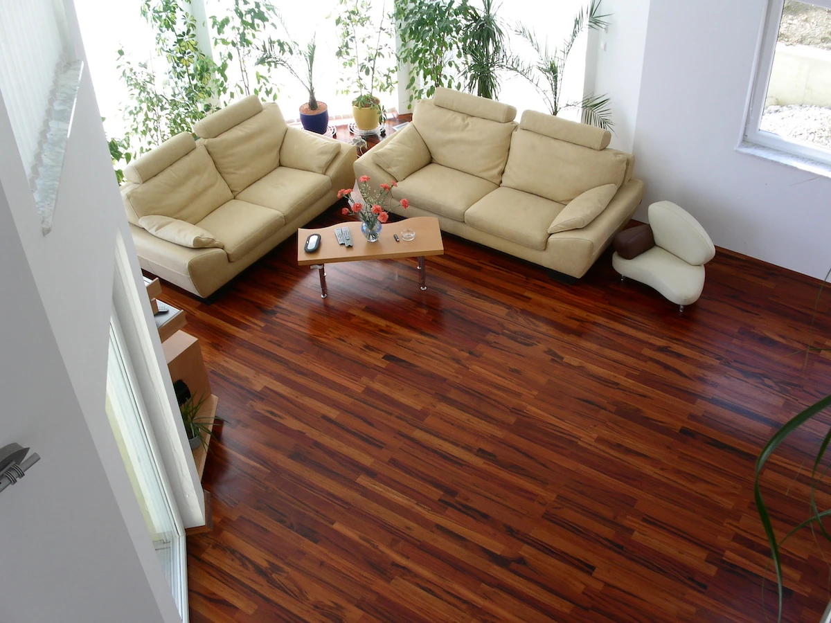 Riemenparkett Tigerwood roh