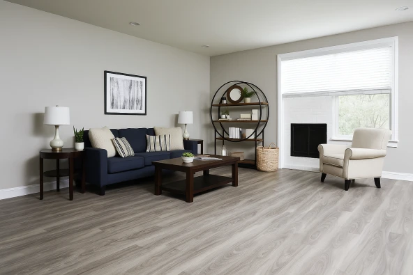 Vinylboden designfloor eiche grau