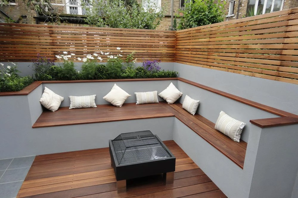 Holzterrasse Diamantnuss 10